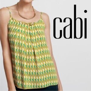 Cabi Seahorse Novelty Print Tank Top Camisole Cami Yellow Teal Lavender S #411